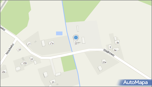 Stajkowo, Stajkowo, 12, mapa Stajkowo