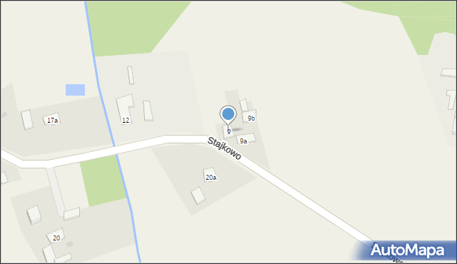 Stajkowo, Stajkowo, 9, mapa Stajkowo