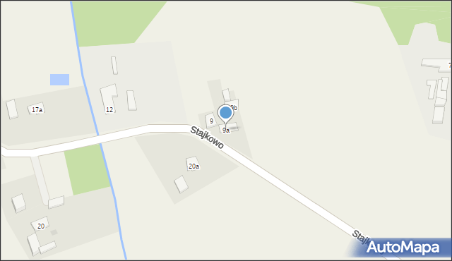 Stajkowo, Stajkowo, 9a, mapa Stajkowo