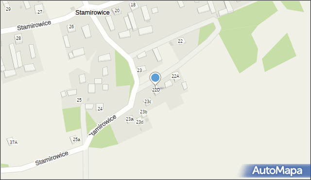 Stamirowice, Stamirowice, 22D, mapa Stamirowice