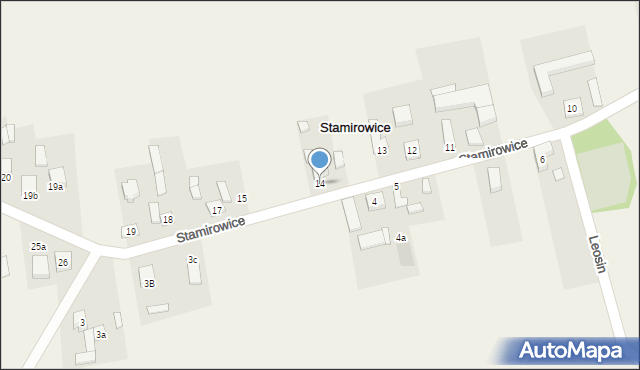Stamirowice, Stamirowice, 14, mapa Stamirowice