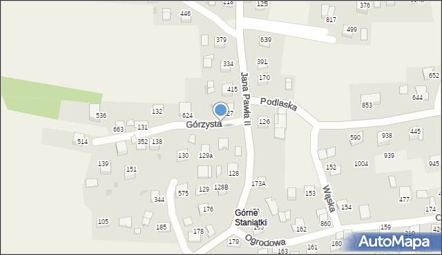 Staniątki, Staniątki, 128, mapa Staniątki