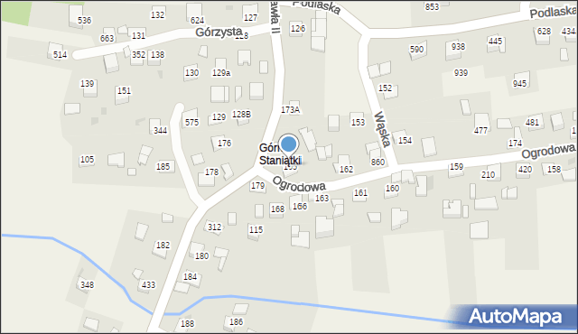 Staniątki, Staniątki, 165, mapa Staniątki