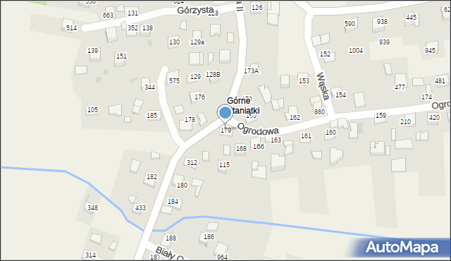 Staniątki, Staniątki, 179, mapa Staniątki