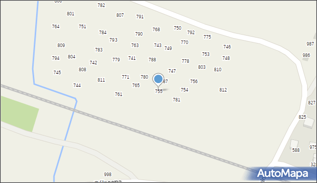 Staniątki, Staniątki, 755, mapa Staniątki