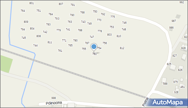 Staniątki, Staniątki, 781, mapa Staniątki