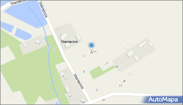 Stanięcice, Stanięcice, 19, mapa Stanięcice