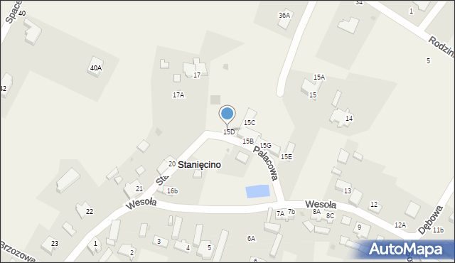 Stanięcino, Stanięcino, 15D, mapa Stanięcino