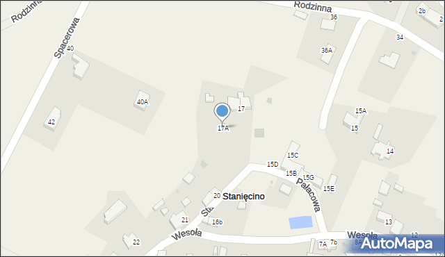 Stanięcino, Stanięcino, 17A, mapa Stanięcino