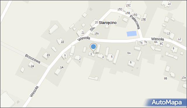 Stanięcino, Stanięcino, 3b, mapa Stanięcino