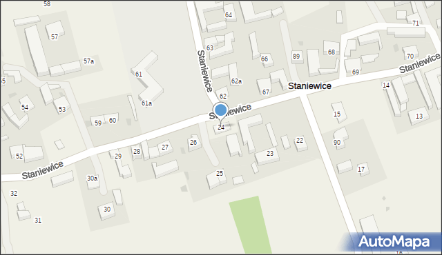 Staniewice, Staniewice, 24, mapa Staniewice