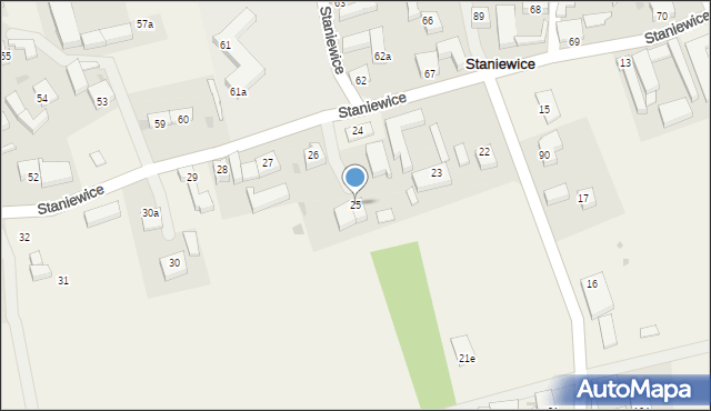 Staniewice, Staniewice, 25, mapa Staniewice