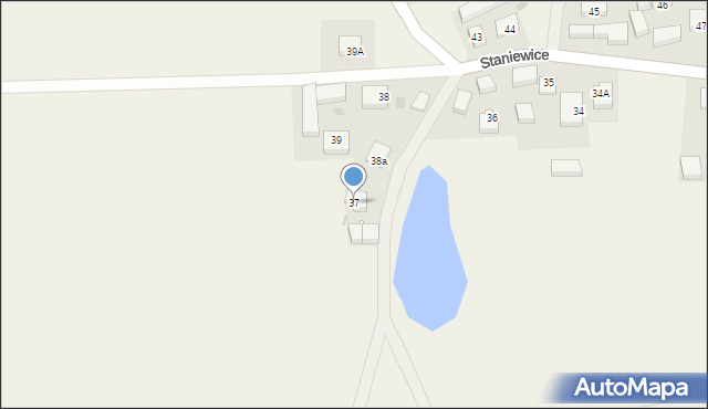 Staniewice, Staniewice, 37, mapa Staniewice