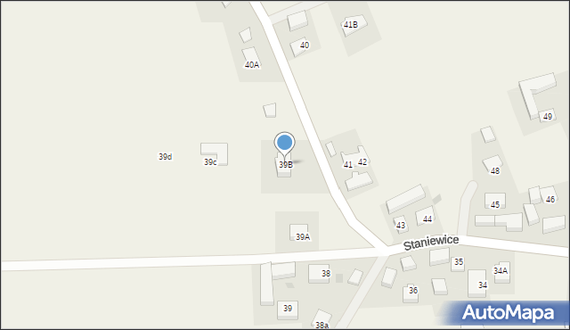Staniewice, Staniewice, 39B, mapa Staniewice