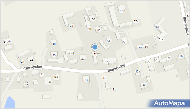 Staniewice, Staniewice, 51, mapa Staniewice