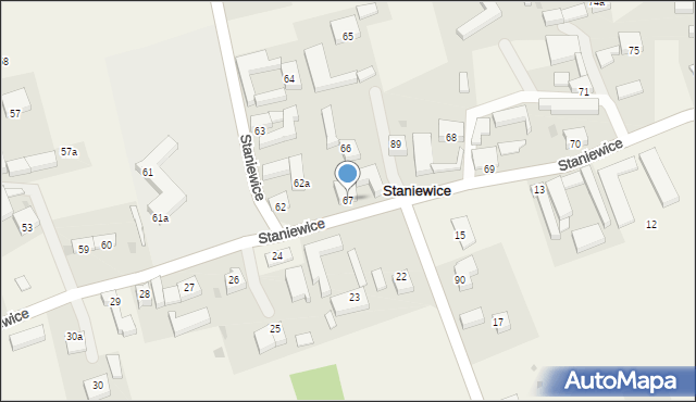 Staniewice, Staniewice, 67, mapa Staniewice