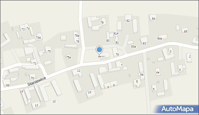 Staniewice, Staniewice, 77, mapa Staniewice