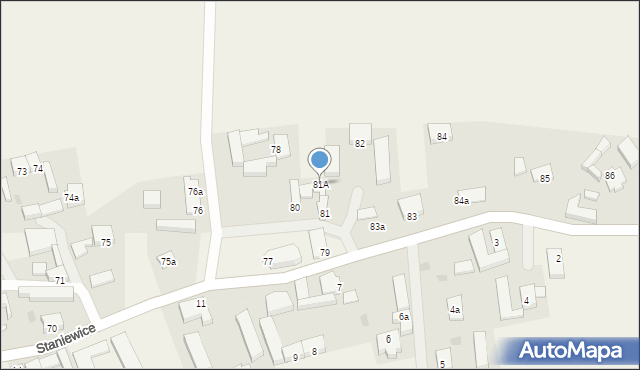 Staniewice, Staniewice, 81A, mapa Staniewice