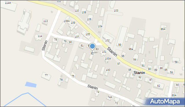 Stanin, Stanin, 82, mapa Stanin