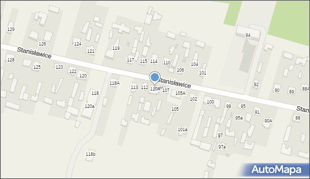 Stanisławice, Stanisławice, 110A, mapa Stanisławice