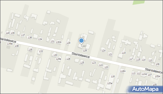 Stanisławice, Stanisławice, 127A, mapa Stanisławice