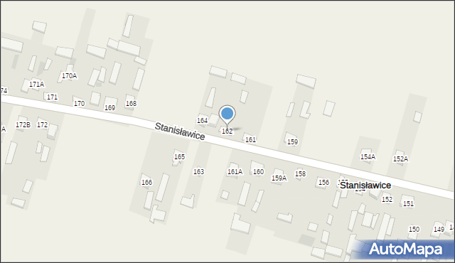 Stanisławice, Stanisławice, 162, mapa Stanisławice