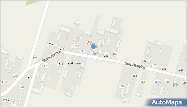 Stanisławice, Stanisławice, 170, mapa Stanisławice