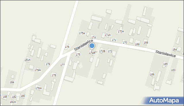 Stanisławice, Stanisławice, 174A, mapa Stanisławice