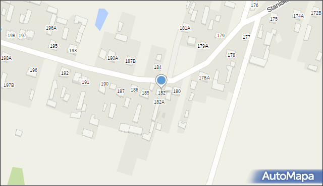 Stanisławice, Stanisławice, 182, mapa Stanisławice