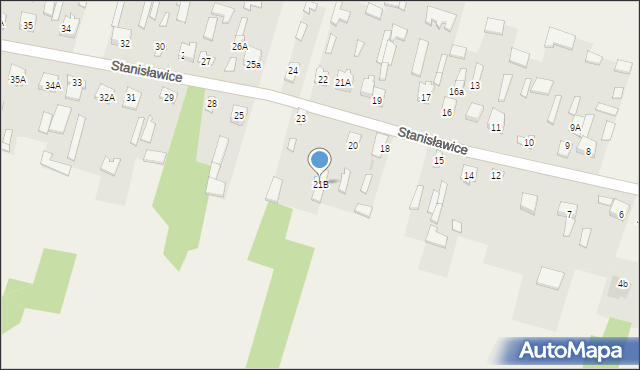 Stanisławice, Stanisławice, 21B, mapa Stanisławice