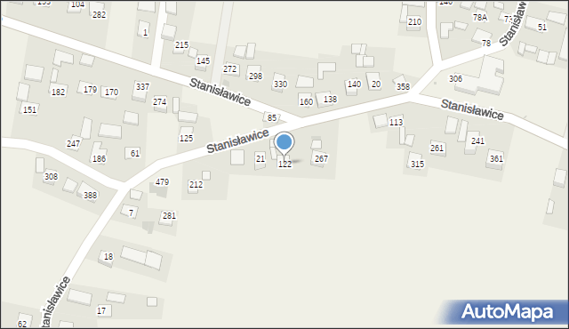 Stanisławice, Stanisławice, 122, mapa Stanisławice