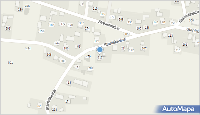 Stanisławice, Stanisławice, 212, mapa Stanisławice