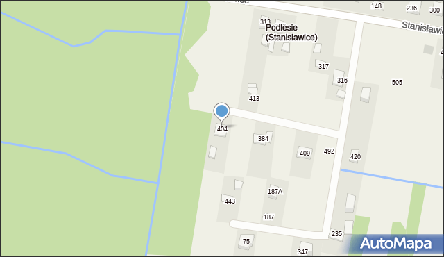 Stanisławice, Stanisławice, 404, mapa Stanisławice