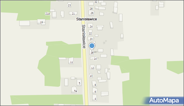 Stanisławice, Stanisławice, 16, mapa Stanisławice