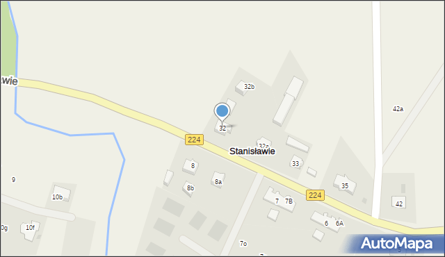 Stanisławie, Stanisławie, 32, mapa Stanisławie