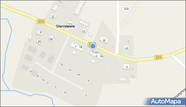 Stanisławie, Stanisławie, 6E, mapa Stanisławie