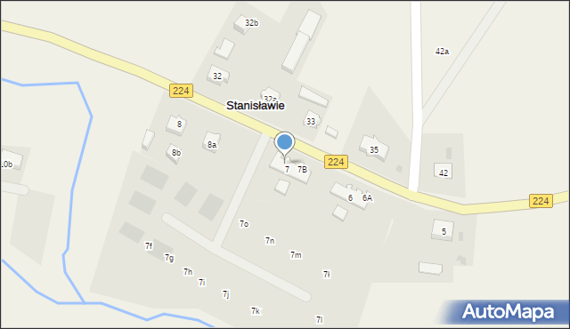 Stanisławie, Stanisławie, 7D, mapa Stanisławie