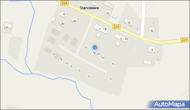 Stanisławie, Stanisławie, 7r, mapa Stanisławie