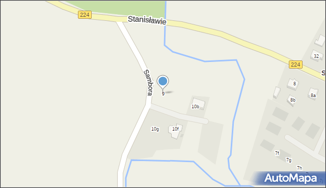 Stanisławie, Stanisławie, 9, mapa Stanisławie