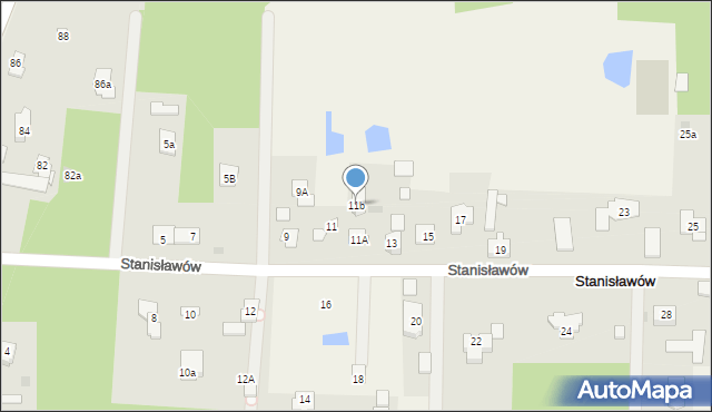 Stanisławów, Stanisławów, 11b, mapa Stanisławów