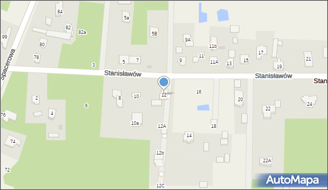 Stanisławów, Stanisławów, 12, mapa Stanisławów
