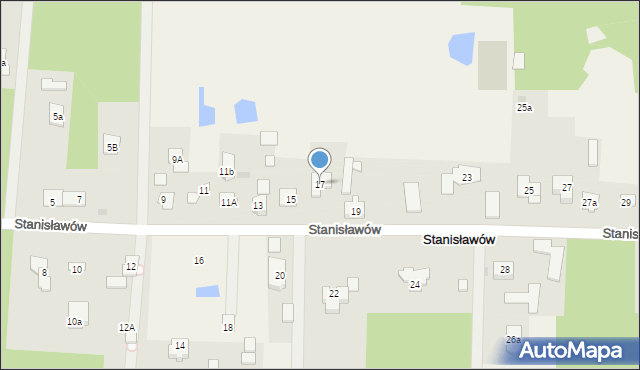 Stanisławów, Stanisławów, 17, mapa Stanisławów