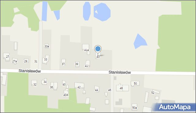 Stanisławów, Stanisławów, 43, mapa Stanisławów