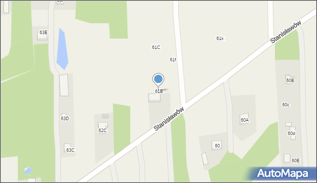 Stanisławów, Stanisławów, 61B, mapa Stanisławów