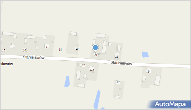 Stanisławów, Stanisławów, 21, mapa Stanisławów