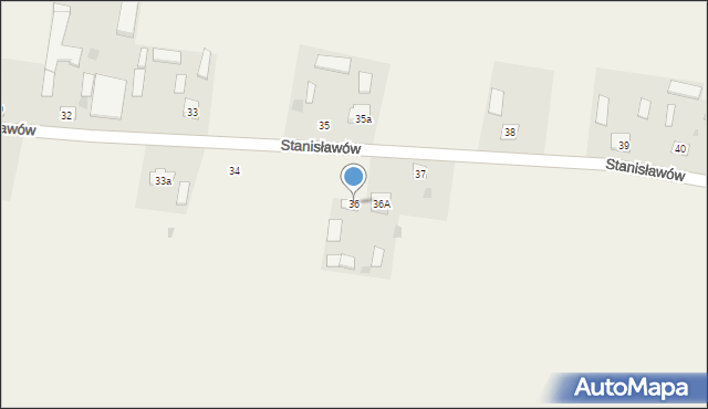 Stanisławów, Stanisławów, 36, mapa Stanisławów