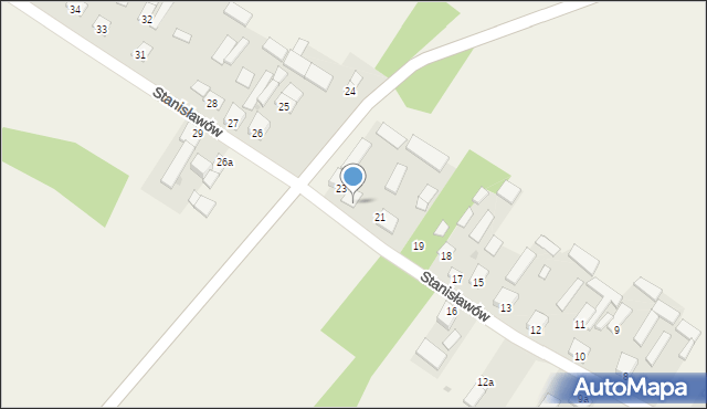 Stanisławów, Stanisławów, 23A, mapa Stanisławów