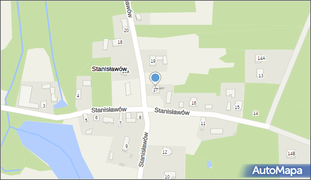 Stanisławów, Stanisławów, 17, mapa Stanisławów