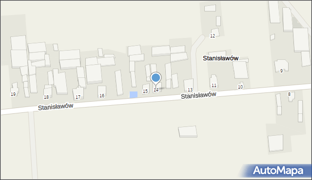 Stanisławów, Stanisławów, 14, mapa Stanisławów