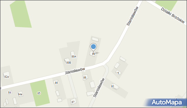 Stanisławów, Stanisławów, 89, mapa Stanisławów